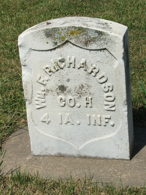 Richardson, William Fowler G.A.R. tombstone.